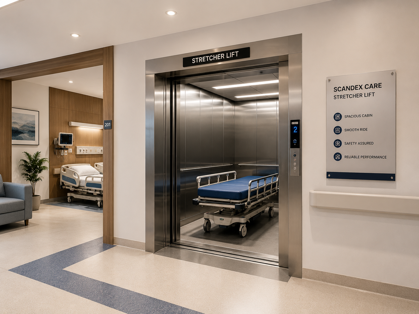 Scandex Care Stretcher Lift